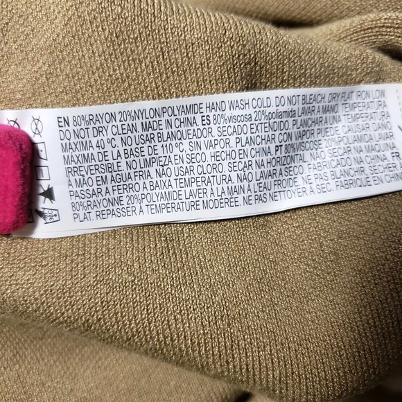 Forever 21+ Plus 3X Tan O-Ring Open Stomach Knit Sleeveless Mini Dress - Picture 6 of 7